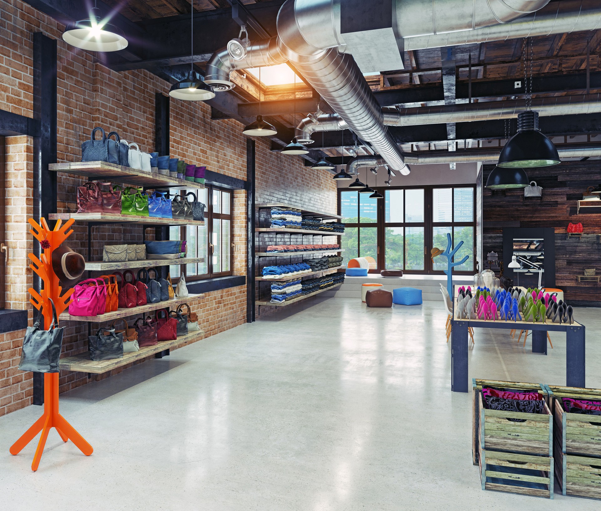 Spacious Loft-Style Retail Hall